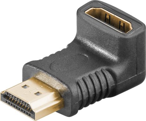 HDMI adapter HDMI 19pin M/HDMI 19pin F 270°-os GOOBAY (51727)