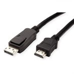   DisplayPort kábel DP M-HDMI  M 1m 1920x1080 60 Hz audio VALUE (11.99.5780)