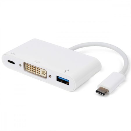 Adapter USB3.1 C-DVI, M/F, USB3.0+PD ROLINE (12.02.1130)