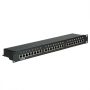   STP CAT.5e patch panel 24 port 110 típus fekete VALUE (26.99.0328)