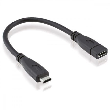 USB 3.1 kábel C/M - C/F hosszabbító 0,2m P.D.: 20V/5A E-mark ROLINE (11.02.9015)