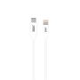   Apple Lightning 8 pin USB C 3.1 gyorstöltő kábel 2m fehér 3S-1379 3SIXT (40832)