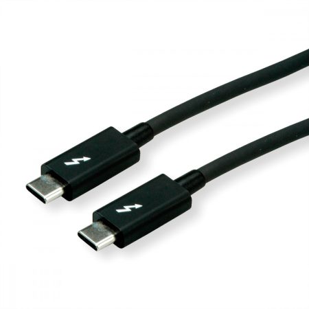 Thunderbolt™ 3 kábel, 40G, 5A, M/M, fekete, 1 m ROLINE (11.02.9041)