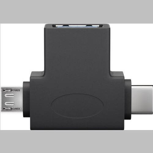 USB 3.0 Adapter USB 3.0 F - USB 3.1 C/M+ USB 2.0 MicroB M Fe