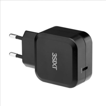 USB hálózati gyorstöltő USB C 3.0 20V/2,15A-ig, 30W 3S-0991 3SIXT (45925)