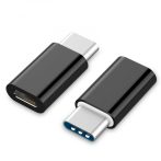   GEMBIRD USB 2.0 Type-C  adapter (CM/MicroUSB-F), fekete A-USB2-CMmF-01