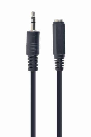 3.5 mm audio splitter kábel, 10 cm, fekete