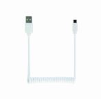   GEMBIRD CC-mUSB2C-AMBM-6-W Coiled Micro-USB cable, 1.8 m, white