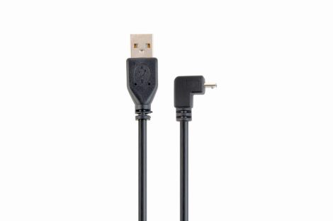 GEMBIRD Angled Micro-USB kábel, 1.8 m CCP-mUSB2-AMBM90-6