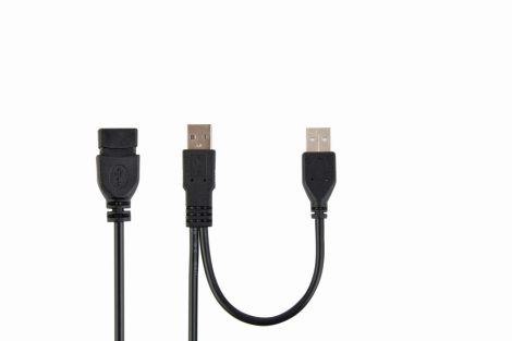 GEMBIRD CCP-USB22-AMAF-6 Dual USB 2.0 A-plug A-socket 6 ft extension cable