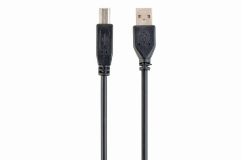 GEMBIRD USB 2.0 A-plug B-plug 1M kábel fekete színű CCP-USB2-AMBM-1M