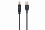   GEMBIRD USB 2.0 A-plug B-plug 6ft kábel fekete színű CCP-USB2-AMBM-6