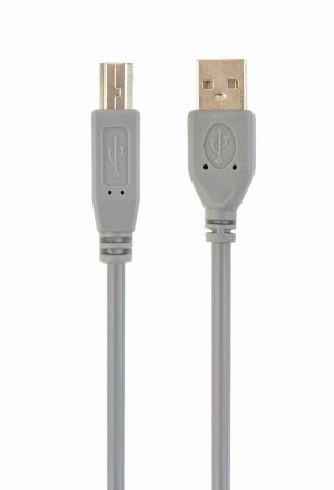 GEMBIRD USB 2.0 A-plug B-plug 6ft kábel, szürke színű CCP-USB2-AMBM-6G