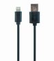   GEMBIRD USB 2.0 kábel A/M - 8 pin Apple Lighting, fekete, 1 m CC-USB2-AMLM-1M