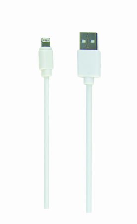 GEMBIRD 8-pin sync és töltő kábel, fehér, 1 m CC-USB2-AMLM-W-1M