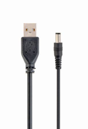 GEMBIRD USB AM to 3.5 mm power plug kábel, 1.8 m, fekete színű CC-USB-AMP35-6