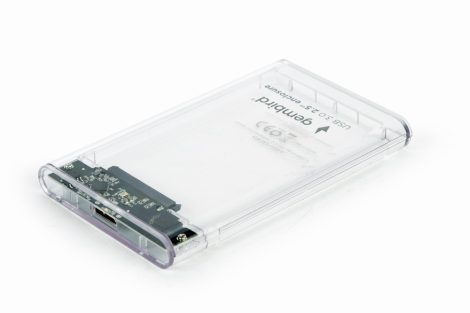 GEMBIRD USB 3.0 2.5'' külső hdd átlátszó műanyag / transzparens ház tokkal EE2-U3S9-6