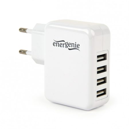 GEMBIRD Universal USB charger, 3.1 A, fehér EG-U4AC-02