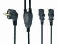   GEMBIRD PC-186-ML6 Power splitter cord (C13), VDE approved, 2 m