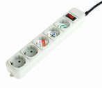 Surge protector, 5 sockets, 15 ft