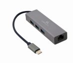   GEMBIRD USB 3.1 adapter  Gigabit network with 3-port USB 3.1 hub A-CMU3-LAN-01