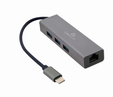 GEMBIRD USB 3.1 adapter  Gigabit network with 3-port USB 3.1 hub A-CMU3-LAN-01