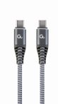   GEMBIRD 60 W Type-C Power Delivery (PD) premium charging & data cable, 1.5 m CC-USB2B-CMCM60-1.5M