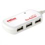   USB 2.0 aktív hosszabbító kábel + 4 port HUB fekete, 12m ROLINE (12.04.1085)