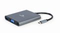   GEMBIRD USB Type-C 6-in-1 multi-port adapter (Hub3.1 + HDMI + VGA + PD + card.read A-CM-COMBO6-01