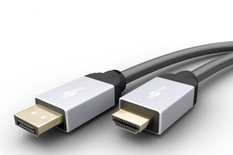 DisplayPort kábel DP M-HDMI M 2.0 ULTRA HD 4K2K@50/60Hz 1,5m GOOBAY (71612)