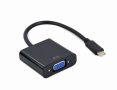   Gembird USB Type-C to VGA adapter cable, 15 cm, black A-CM-VGAF-01