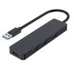   GEMBIRD 4 port USB 3.0 hub, 4x USB 3.0 port, 15 cm kábel, fekete UHB-U3P4-04