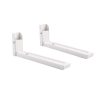 Universal heavy duty steel wall brackets, 30 kg, white