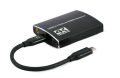   GEMBIRD USB-C to dual HDMI adapter, 4K 60Hz, black A-CM-HDMIF2-01