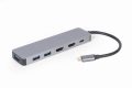   GEMBIRD USB Type-C 3-in-1 multi-port adapter (USB port + HDMI + PD), silver A-CM-COMBO3-03