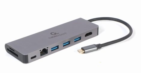 GEMBIRD USB Type-C 5-in-1 multi-port adapter (Hub + HDMI + PD) A-CM-COMBO5-05