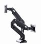   GEMBIRD Full-motion desk 2-display mounting arm, 17”-35” MA-DA2-03