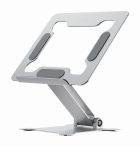 Foldable notebook riser stand, silver