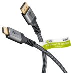   DisplayPort kábel DP M-HDMI M 2.0 ULTRA HD "Sharkskin" 1m GOOBAY (65268)