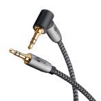   Audio kábel 2x3,5mm jack 0,5m "Sharkskin" 90° GOOBAY (65277)