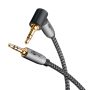   Audio kábel 2x3,5mm jack 2m "Sharkskin" 90° GOOBAY (65279)