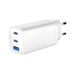   3-port 65 W GaN USB PowerDelivery fast charger, white (TA-UC-PDQC65-01-W)