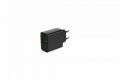 2-port 20 W USB fast charger, black