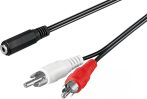 Audio adapter 3,5mm Jack F -> 2RCA M 1,4m GOOBAY (50442)