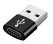   GEMBIRD USB AM to Type-C female adapter, black A-USB2-AMCF-02