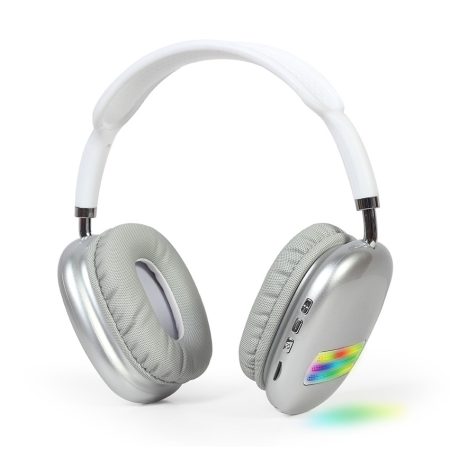 BT stereo headset with LED light effect, white