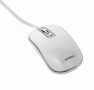 Wired optical mouse, USB, white/silver