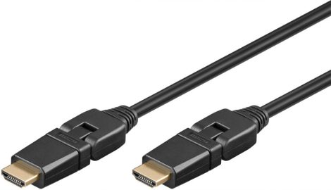 HDMI kábel HDMI M-HDMI M 3m 2x360° Ethernet 4K2K@30Hz GOOBAY (31889)